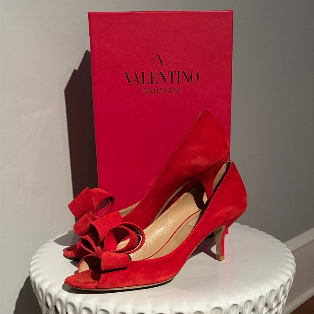 Valentino Garavani Red Bow Heels